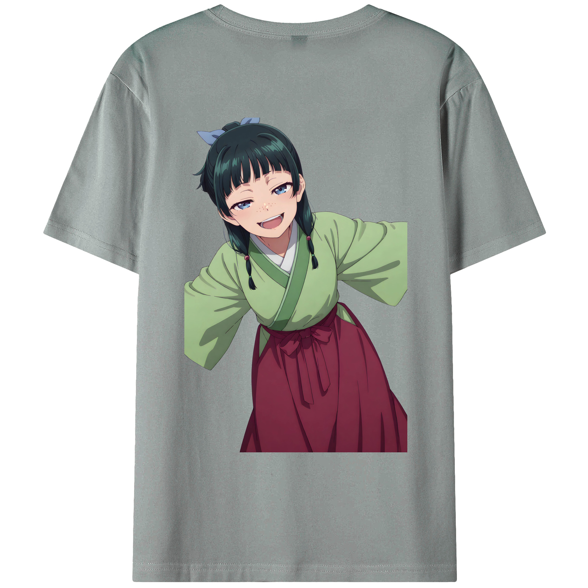 （画像用） 薬屋のひとりごと The Apothecary Diaries 綿100％ メンズ半袖Tシャツ（バックプリント） 通気性